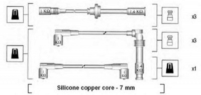 MAGNETI MARELLI 941045390524 -  Комплект проводов зажигания